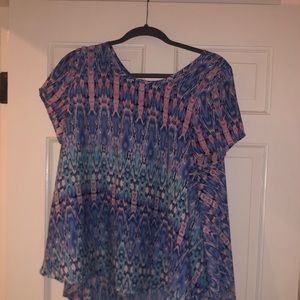 Multi color Asher top